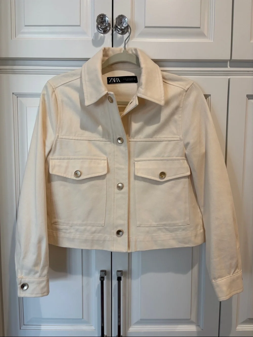 Zara ecru crop jacket - Picture 3 of 9